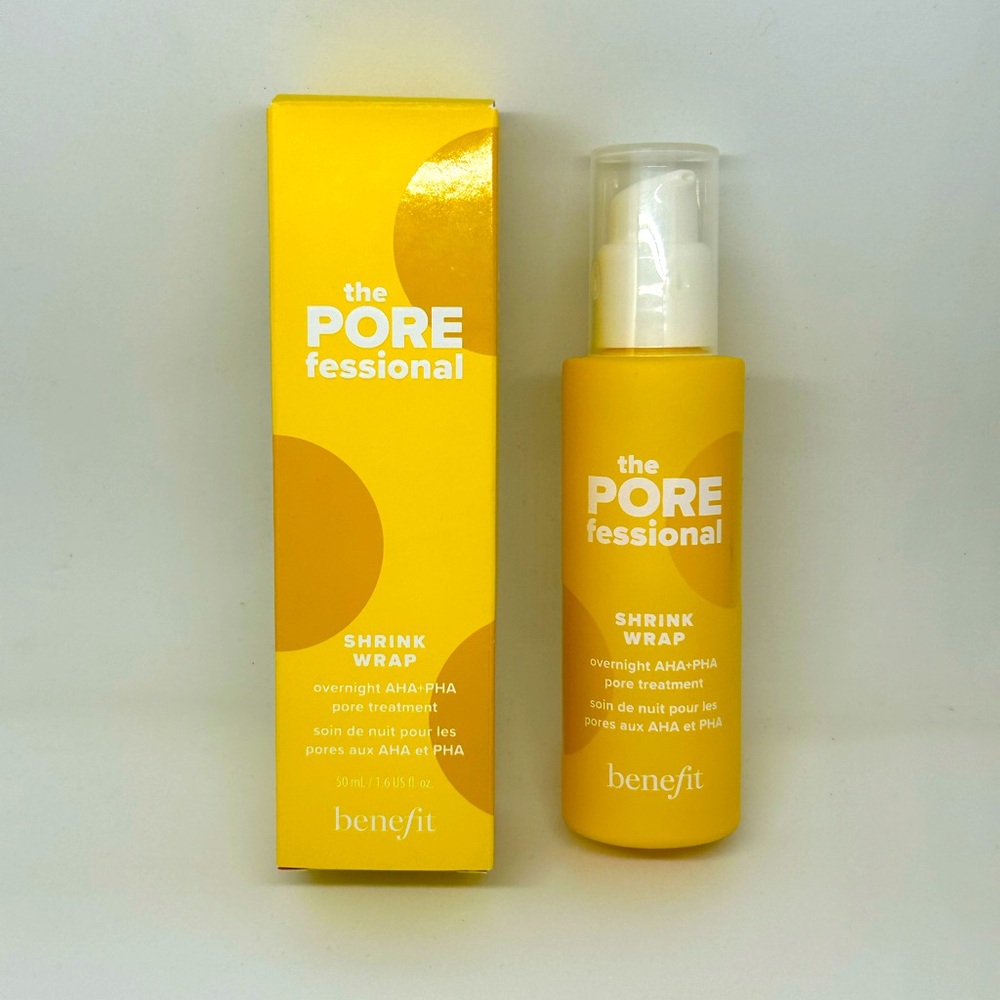 The Porefessional Shrink Wrap Overnight AHA+PHA pore treatment